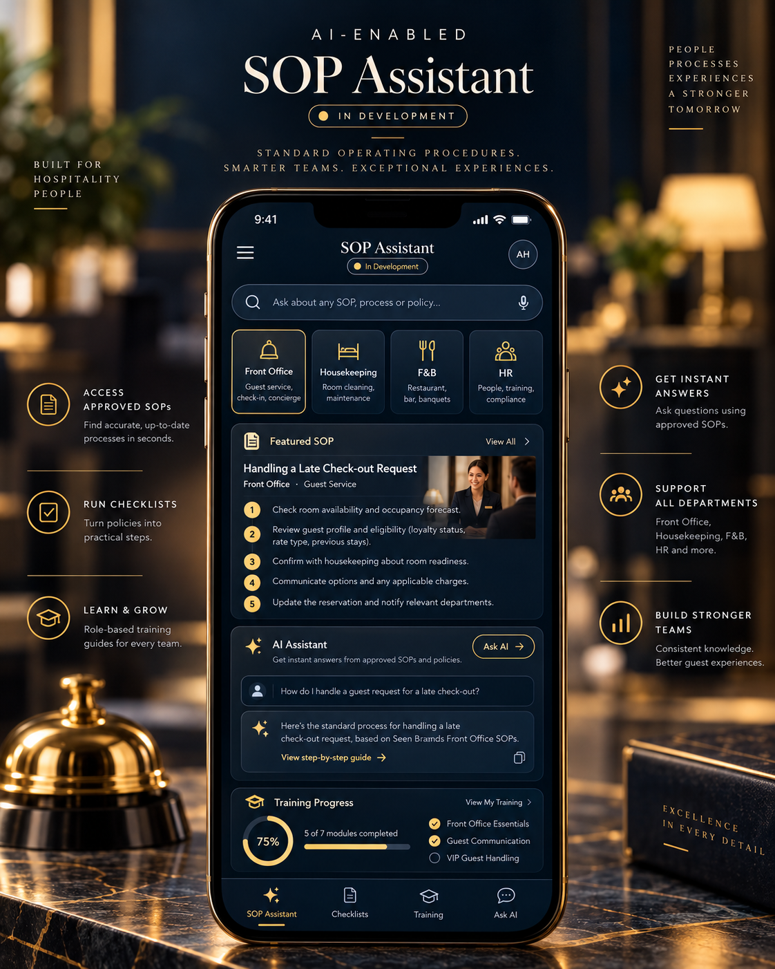 Seen Brands AI SOP Assistant concept
